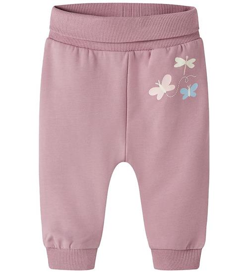 Name It Sweatpants - NbfVrille - Lilas/Butterflies