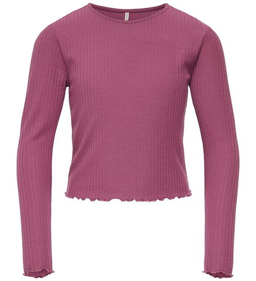 Kids Only Bluse - Cropped - Rib - KogNella - Noos - Grape Nectar