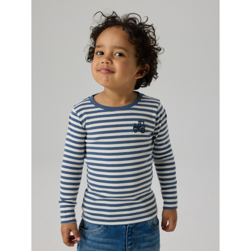 NAME IT Bluse Villy Vintage Indigo Tractor
