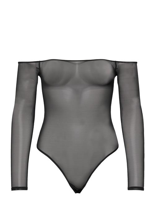 Organic Basics | Mesh Off-Shoulder Bodysuit | S