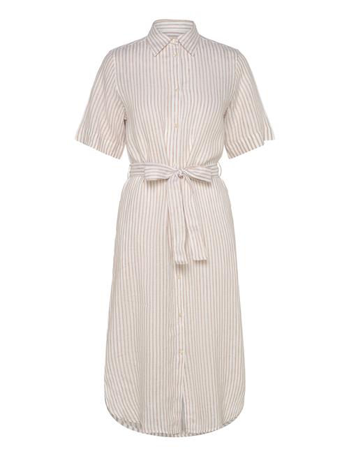 Gant | Reg Linen Striped Shirt Dress | 38