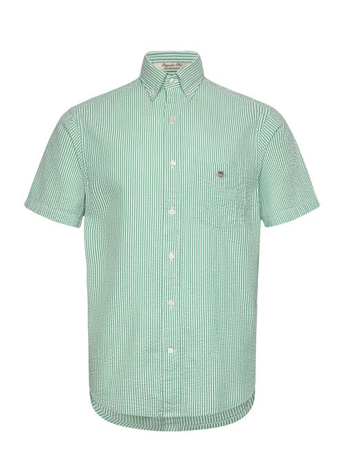 Gant | Reg Seersucker Stripe Ss Shirt | M