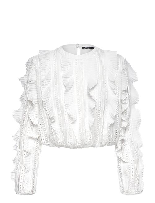 French Connection | Annika Lace Frill Top | 40
