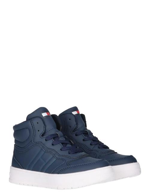 Tommy Hilfiger | Tommy Hilfiger High Top Lace Up Sneakers Faux Leather | 34/22CM