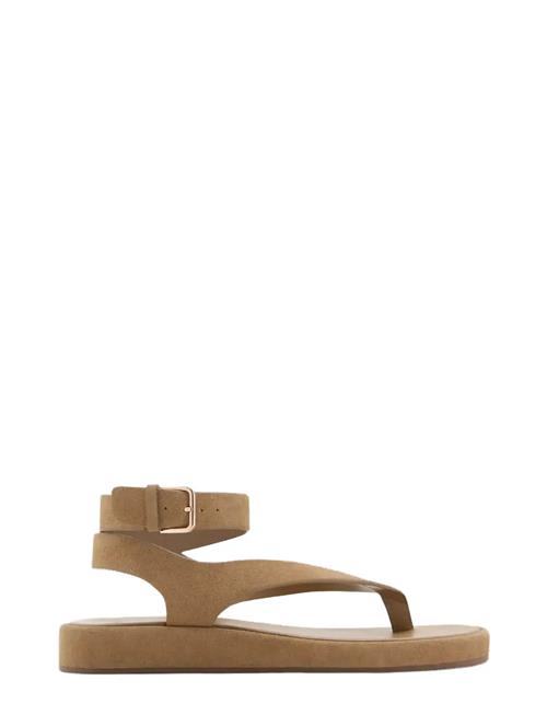 Mango | Split Leather Sandals With Buckle | 36