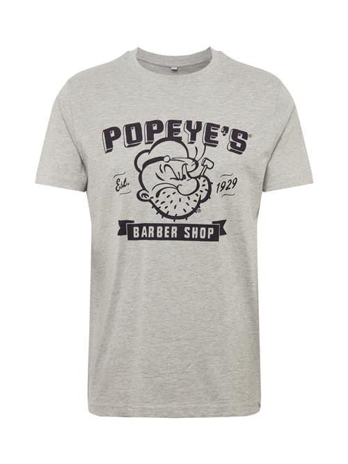 Mister Tee Bluser & t-shirts 'Popeye Barber Shop'  grå-meleret / sort
