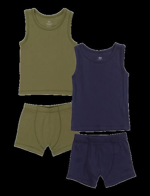 Copenhagen Colors | Rib Jersey 2Pack Tank-Top And Boxershorts | 92