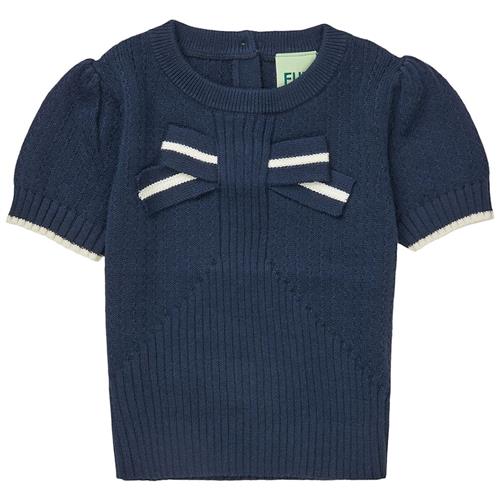 FUB Baby Strikket Kortærmet Sweater Dark Navy 62 cm  Marineblå  62 cm  Piger