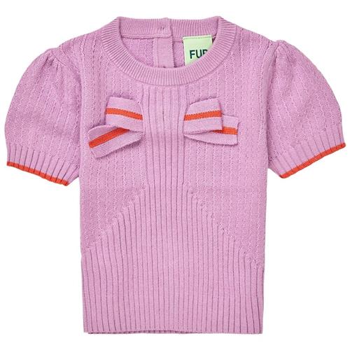 FUB Baby Strikket Kortærmet Sweater Orchid 62 cm  Lyserød  62 cm  Piger