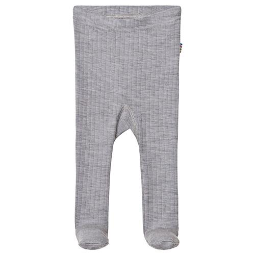 Joha Footed Leggings Lysegrå Lt. Grey Melange-70 cm Uld Grå  70 cm  Drenge, Piger