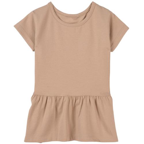 A Happy Brand T-shirt Med Volant Sand 122/128 cm  Beige  122/128 cm  Drenge, Piger