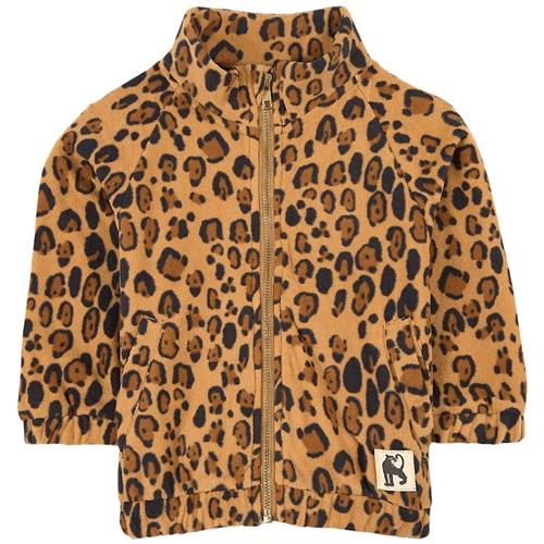 Mini Rodini Leopard Fleecejakke Beige Beige-80/86 cm  Beige  80/86 cm  Drenge, Piger