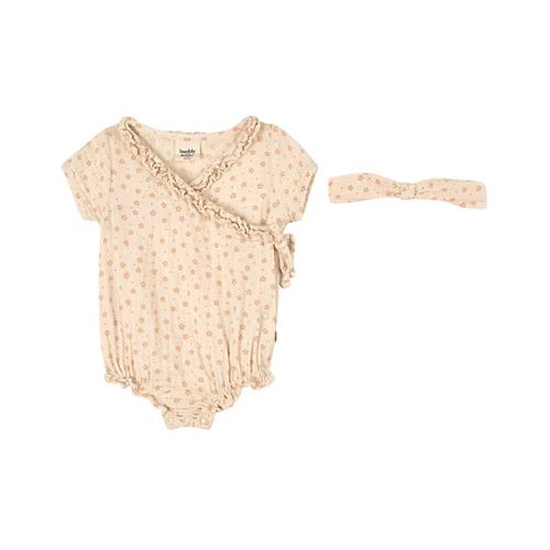 Buddy & Hope GOTS Romper Blossom 74/80 cm  Creme  74/80 cm  Piger