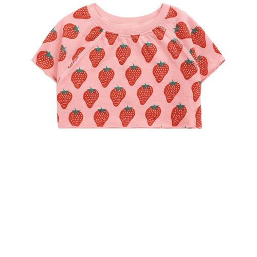 Bobo Choses Strawberry Kortærmet Cropped Sweatshirt Lyserød 2-3 Y  Lyserød  2-3 år  Piger