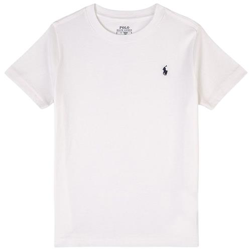 Ralph Lauren Crewneck Tee I Bomuldsjersey White 3 Years  Hvid  3 år  Drenge