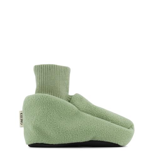 Kuling Livigno Vindfleecetøffeler Pale Moss Green 18-24 Months  Grøn Ensfarvet 18-24 måneder  Drenge, Piger