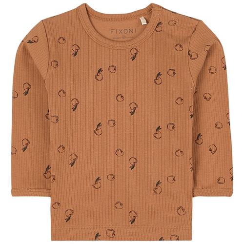 Fixoni Apple T-shirt Ocher 56 cm  Brun  56 cm  Drenge, Piger