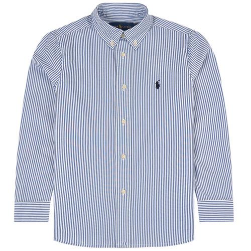 Ralph Lauren Slim Fit Stribet Oxford-skjorte Bsr Blue White 3 Years  Blå  102-108 cm  Drenge