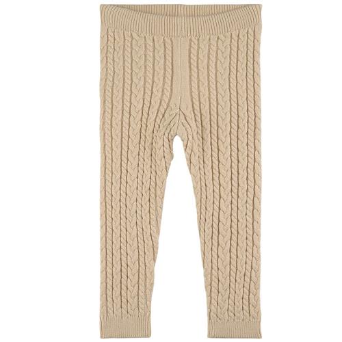 Buddy & Hope Mini Kabelstrikket Babybukser Off Whitee 86/92 cm  Creme Ensfarvet 86/92 cm  Drenge, Piger