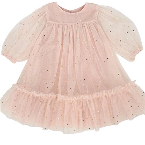 DOLLY by Le Petit Tom Empress Stjernetryk Tylkjole Ballet Pink 3-18 months  Lyserød  3-18 måneder  Piger