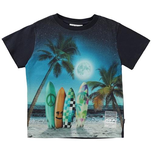 Molo GOTS Rame T-shirt Sunset Surfer 98 cm  Sort  98 cm  Drenge
