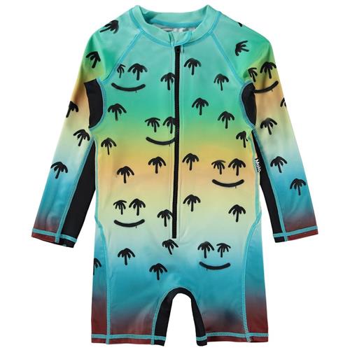 Molo Neka UV-dragt Palm Spray 86/92 cm  Blå  86/92 cm  Drenge, Piger