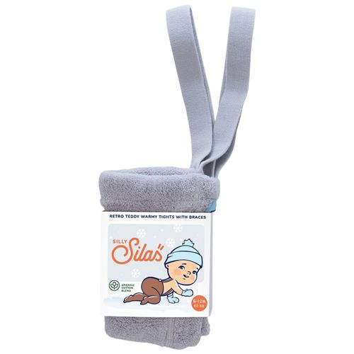 Silly Silas Teddy Strømpebukser Pearl Grey 1-2 Y  Grå  1-2 år  Drenge, Piger