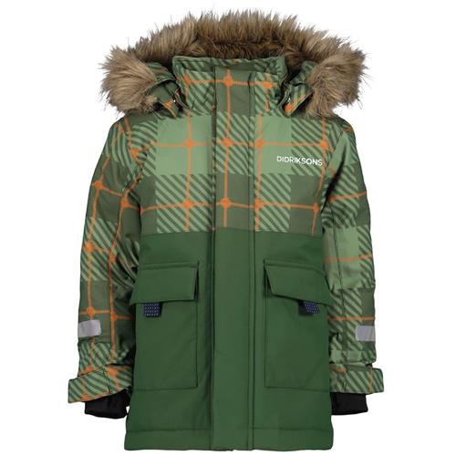 Didriksons Polarbjörn Parka Jakke Pine Green 120 cm  Grøn  120 cm  Drenge, Piger