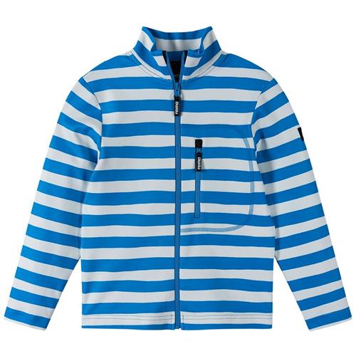 Reima Iisisti Stribet Sweatshirt Med Lynlås Cool Blue 146 cm  Blå  146 cm  Drenge, Piger