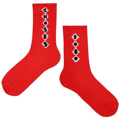 Bobo Choses Bobo Diamonds Lange Strømper Rød 26-28 EU  Rød  26-28 EU  Drenge, Piger