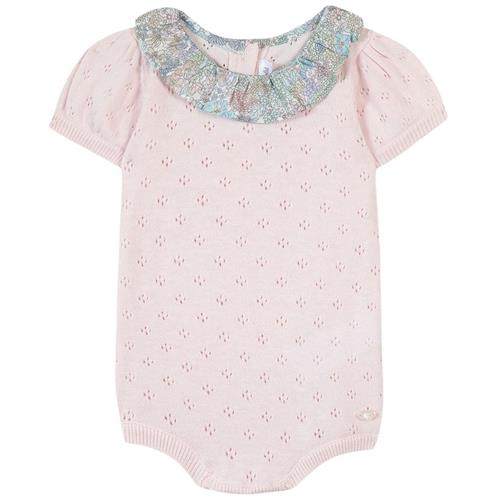 Tartine et Chocolat Romper I Pointelle Lyserød 1 months  Lyserød  1 måneder  Piger