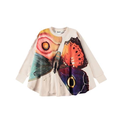 Molo GOTS Marcella Trøje Giant Butterfly 5-7 Y  Creme  5-7 år  Piger