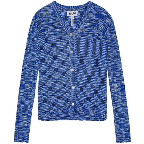 Molo Genie Cardigan Blue Mouliné 98/104 cm  Blå  98/104 cm  Piger
