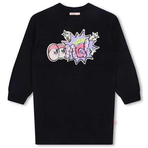 Billieblush Strikket Kjole Navyblå 3 Y  Marineblå  3 år  Piger
