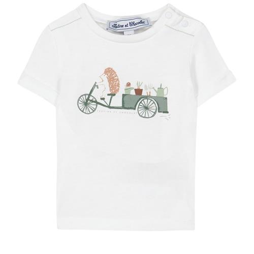 Tartine et Chocolat T-shirt Med Tryk Hvid 3 Months  Hvid  3 måneder  Drenge
