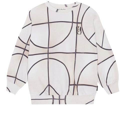 Molo GOTS Monti Sweatshirt Basket Neutral 104cm  Creme  104 cm  Drenge