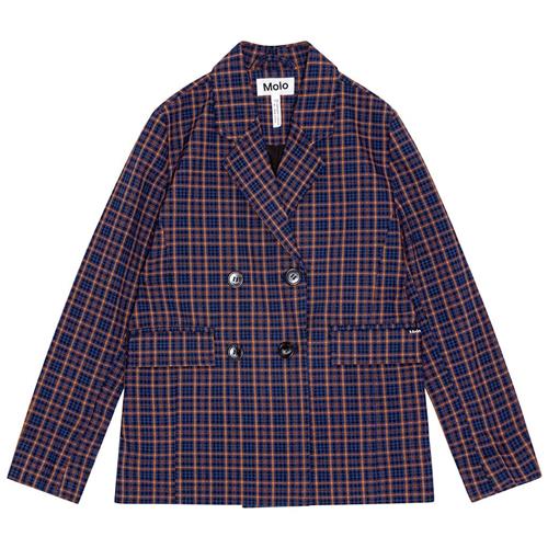 Molo Hawa Ternet Blazer Blå 140 cm  Blå  140 cm  Piger