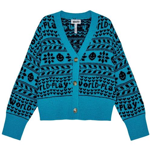 Molo Gilly Cardigan Peacock Blue 98/104 cm  Blå  98/104 cm  Piger