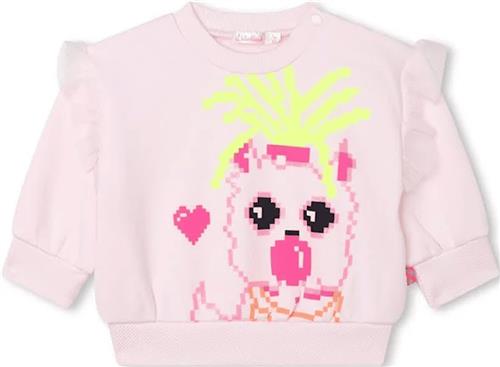 Billieblush Sweatshirt Med Tryk Lyserød 3 Months  Lyserød  3 måneder  Piger