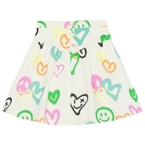 Molo Betsy Nederdel Heart Colors 92/98 cm  Creme  92/98 cm  Piger