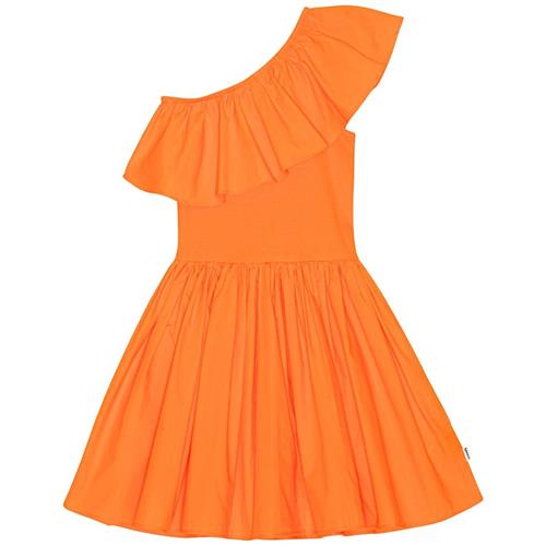 Molo GOTS Chloey Kjole Mango Tango 98/104 cm  Orange.  98/104 cm  Piger