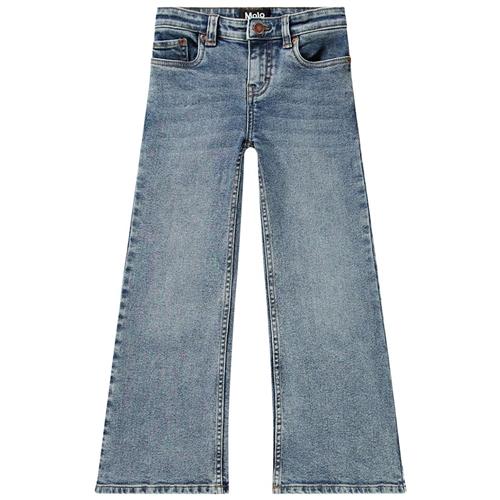 Molo GOTS Asta Jeans Worn Denim Worn Denim 128 cm  Blå  128 cm  Piger