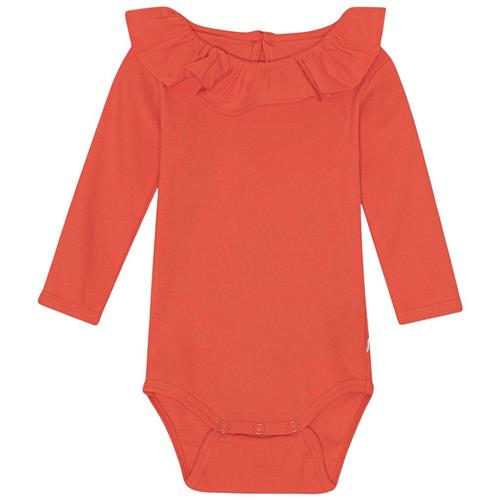 Molo GOTS Faye Babybody Red Clay 74 cm  Rød  74 cm  Piger