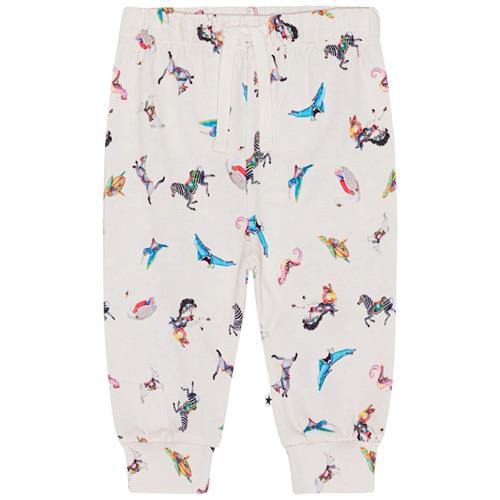 Molo GOTS Simeon Joggingbukser Carousel Mini 98 cm  Beige  98 cm  Piger