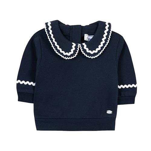 Tartine et Chocolat Sweatshirt i bomuldsblanding Navy 1 Y  Marineblå  1 år  Piger
