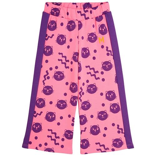 Mini Rodini Pink Squiggly Cats Sweatpants 80/86 cm  Lyserød  80/86 cm  Drenge, Piger