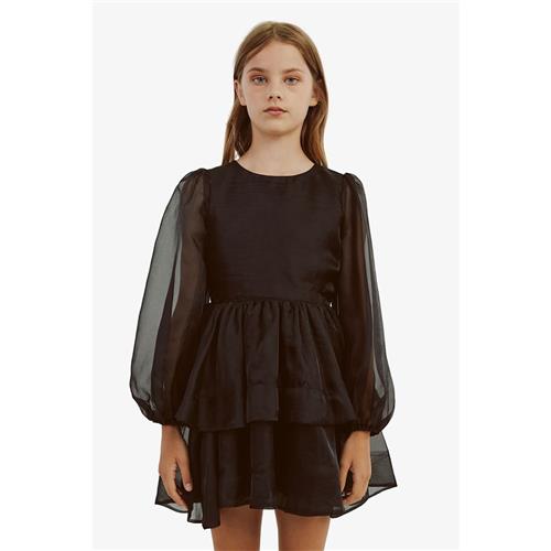 Bardot Junior Onsdag Organza Kjole Black 4 Y  Sort  4 år  Piger