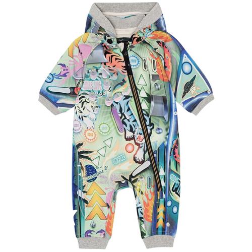 Molo Hill Softshell-overall Pinball 80 cm  Grøn  80 cm  Drenge, Piger