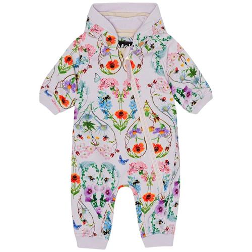 Molo Hill Softshell-overall Flower Hearts 86 cm  Creme  86 cm  Drenge, Piger