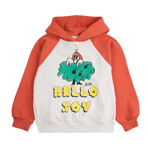 Bobo Choses Hello Joy Ranglan Hættetrøje Med Ærmer Multicolor 8-9 Y  Hvid  8-9 år  Drenge